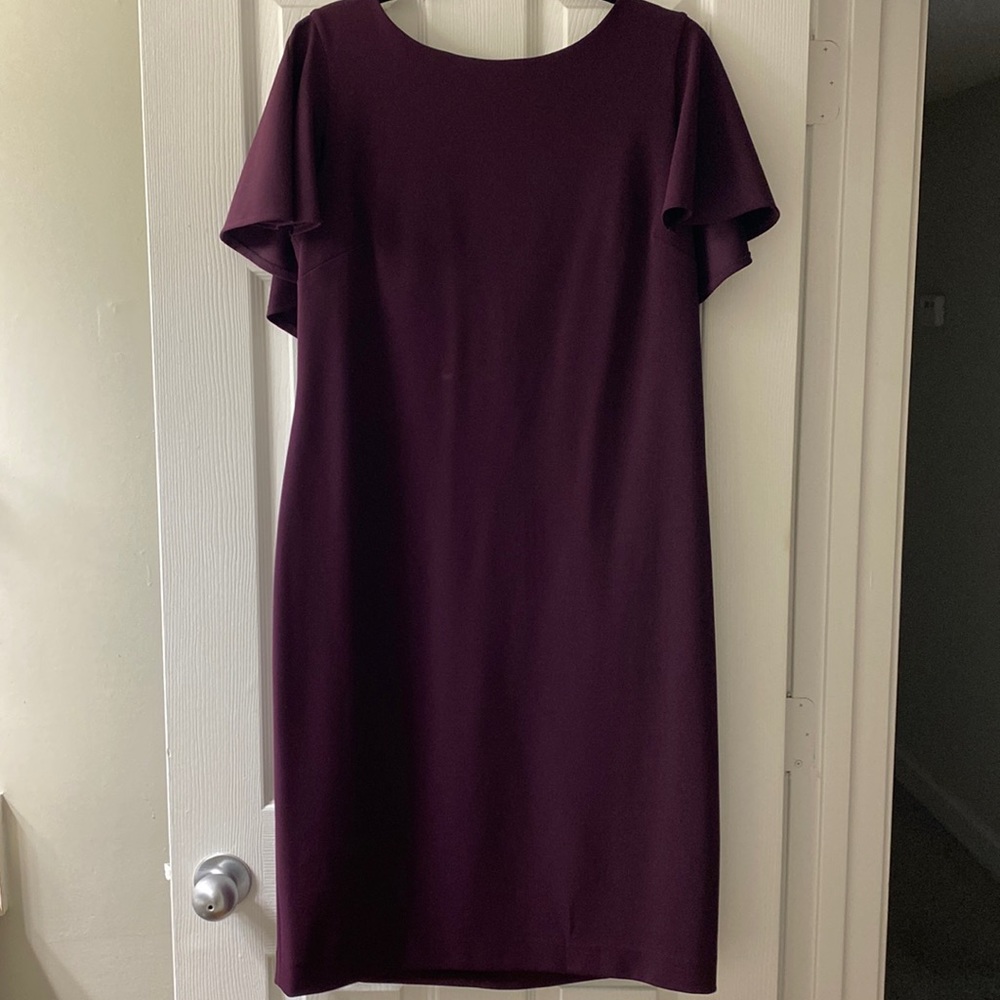 Calvin Klein Size 16 Plum Dress